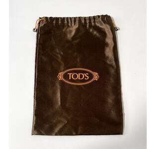 Tod's Designer Dust Bag Brown Drawstring Closure Storage Protection 9.5”x 13.5”